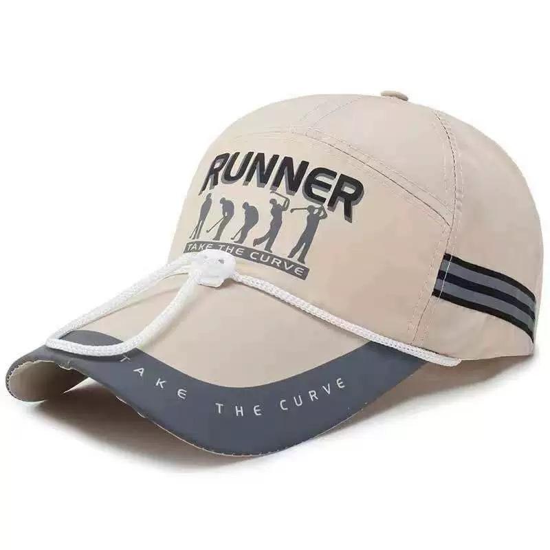Spring And Autumn Hat Men'S Extended Brim Baseball Cap Outdoor Men'S Fishing Cap Sunshade Sunscreen Sports Cap Cap