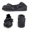 Kirsch Blute Portable Slippers with Room Shoes Elegant Kirsch Includes Nylon Pouch 3.5cm Heels, Style, Black, Ribbon, KS35C-S23 (Size M),