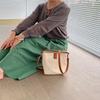 IELGY Ladies Bucket Messenger Bag Simple Atmospheric Canvas