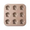 9-Cavity Cartoon Bear Paw Cake Mold