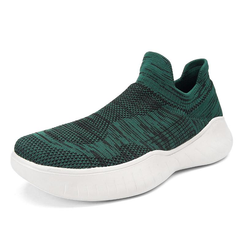 

Mens Walking Shoes 2026 New Breathable Mesh Lightweight Wear-resistant Sleeve Foot Sports Leisure Shoes Commuting Sneakers 39 зелёный