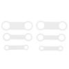 6Pcs Silicone Dog Id Tags Band Replacement Silent Elastic Slide On Collar Holder Noiseless Pet Name Tags for Dogs Cats