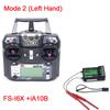 FLYSKY FS-i6X FS i6X 10kanálový 2,4GHz AFHDS 2A RC Vysílač s přijímačem X6B iA6B A8S iA10B iA6 pro RC FPV Závodní Dron Letadlo