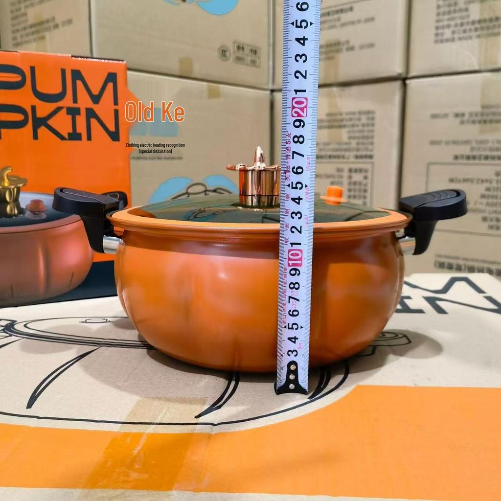 Antihaft-Großer Bauch Kürbis Eintopf & Schnellkochtopf - Ideal für Suppen & Geschenke