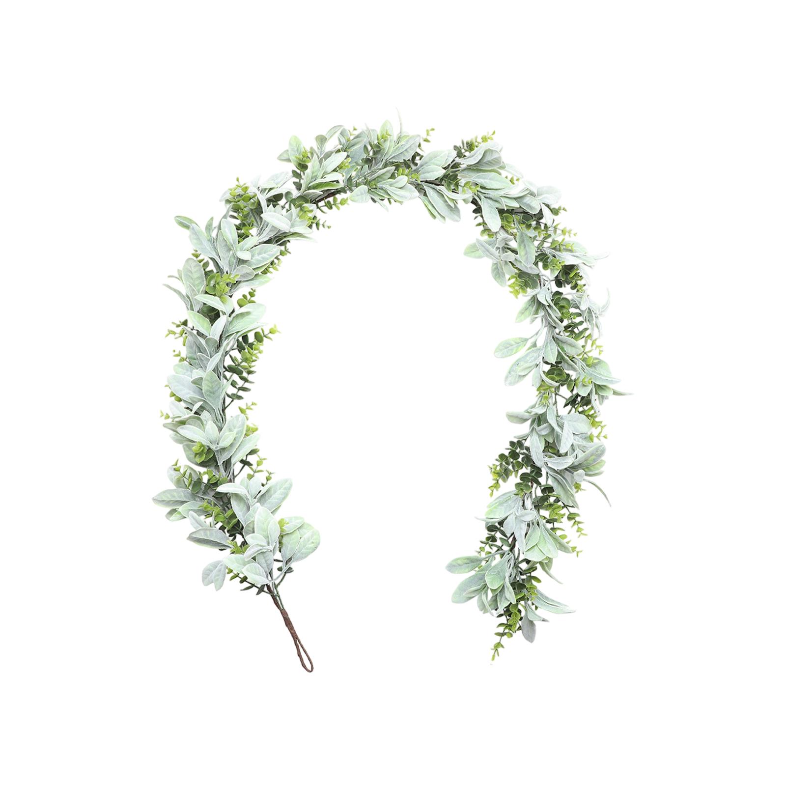 1,8 м Весеннее Пасхальное Украшение Лист Уши Кролика Глициния Венок Дверной проем Камин Лестница Стол One Size