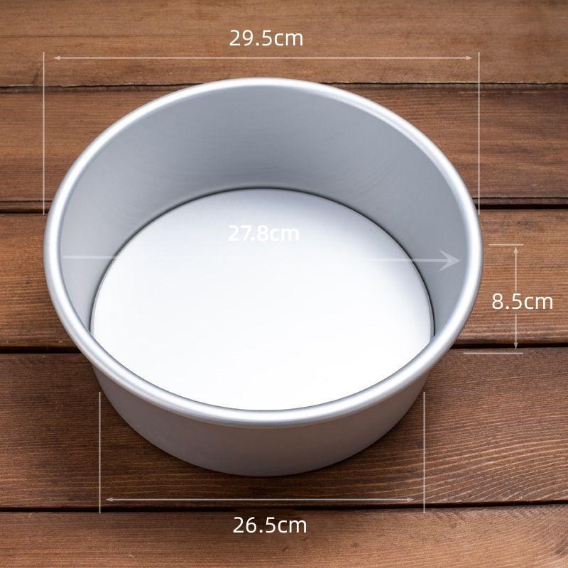 Aluminum Alloy Non-Stick Baking Pan with Removable Bottom for Chiffon Cakes and Mousse