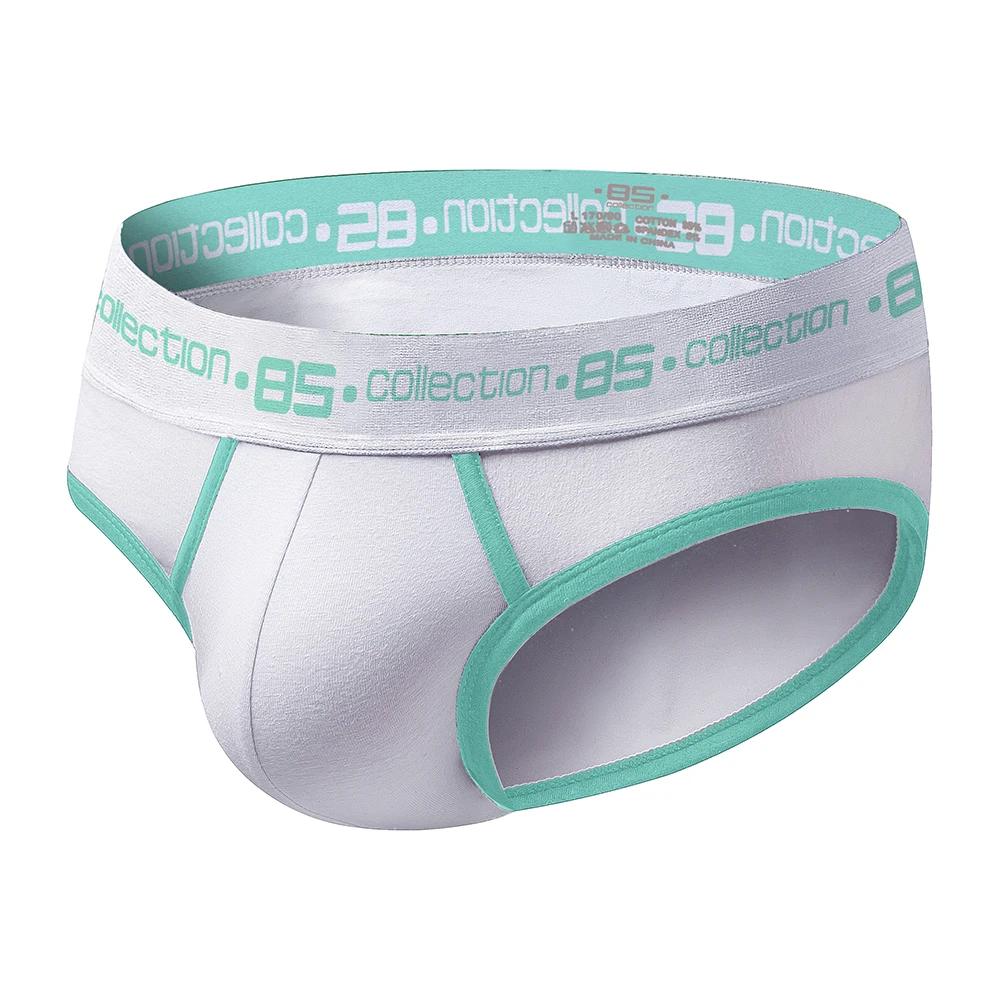 Men's Sexy Cotton Briefs Jockstrap Underwear Low Waist Soft Breathable Underpants Calzoncillos Hombre Lingerie