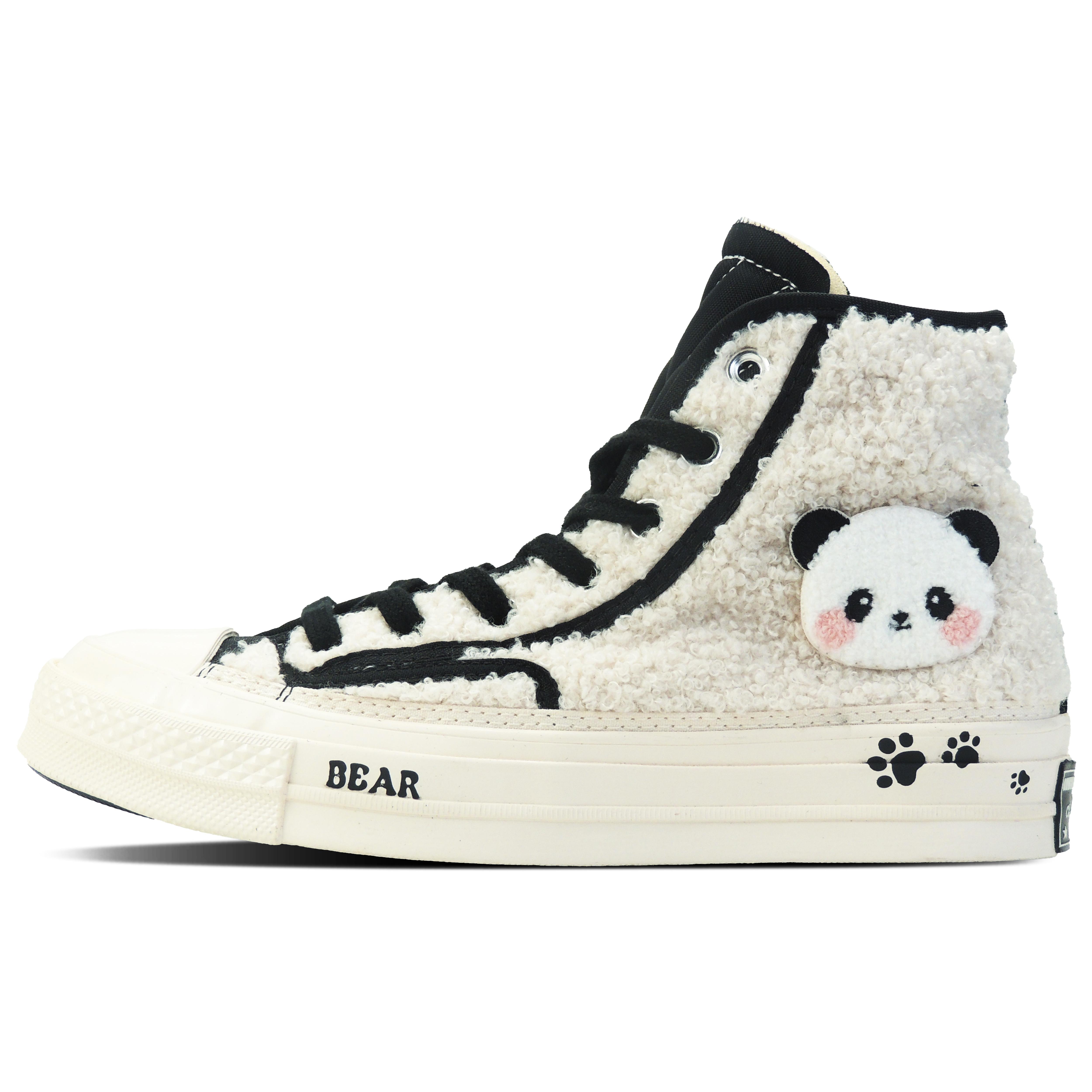 

Converse 1970s Sky Bear Slip Resistant High top Canvas Shoes Unisex White Black 172006C(Team128-) 37.5