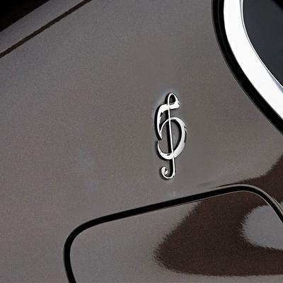 Suitable for Attaching 525530535LI Modified C-pillar Car Emblem and Side Emblem On the Body of the New 5 Series Musical Notes