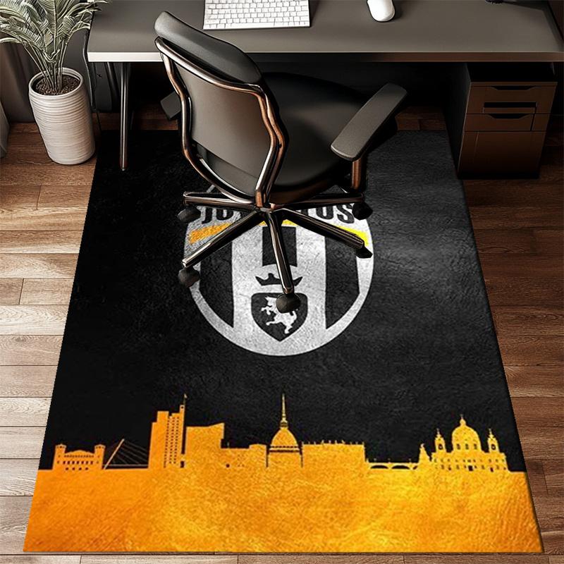 Football Team Crest Printed Office Carpet Chair Cushion  Entryway Rug, Rugs for Living Room, Bedroom Christmas gifts