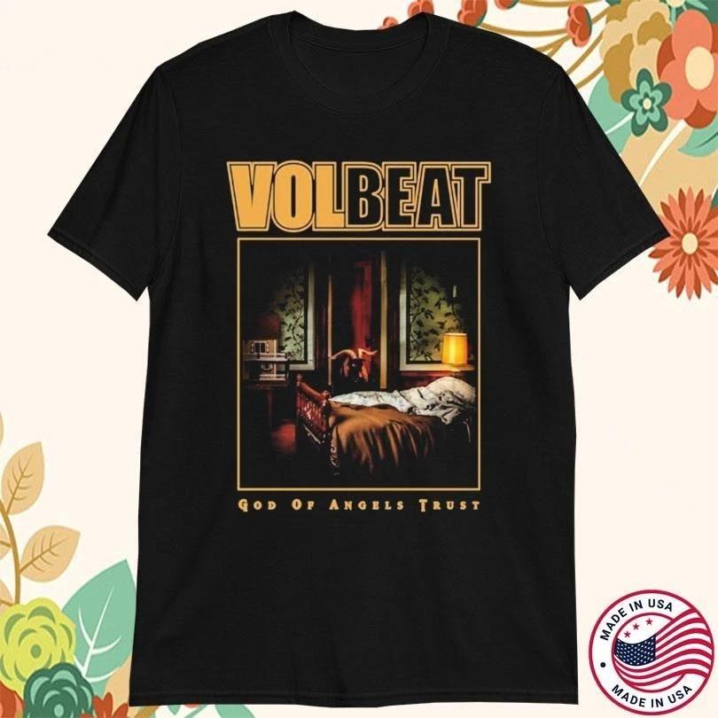 Volbeat God Of Angels Trust Album Cotton Black All Size Shirt US038 S
