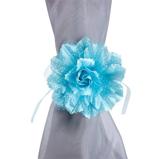 1 pár závěsů na závěsy krásný květinový držák závěsů na okna držák závěsů Průsvitný popruh Domácí dekorace Příslušenství pro obývací pokoj