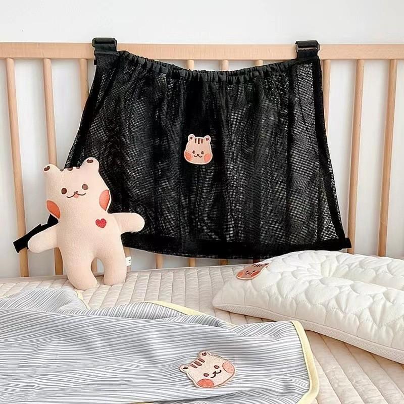 Wiederverwendbare Kinderwagen-Hängetasche Sommer-Netz-Kinderwagentasche Windel-Organizer Babyartikel Windeltasche Große Kapazität Kinderwagenzubehör