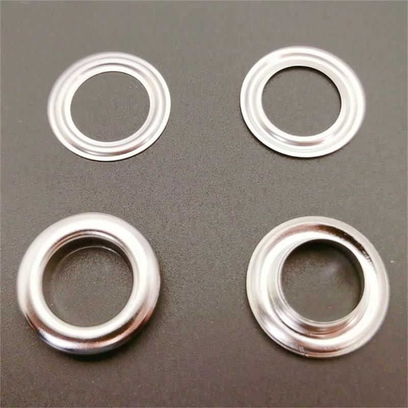 100 Zestawów 2 Kolory Przepusty Oczka z Narzędziem, 14mm Przepust do Rękodzieła DIY X3UC