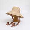 Chapéu de Palha Feminino de Aba Larga com Tira para o Queixo Chapéus de Sol de Verão Proteção Solar UV Chapéu de Praia Cordão de Vento UPF Chapéu Derby de Viagem