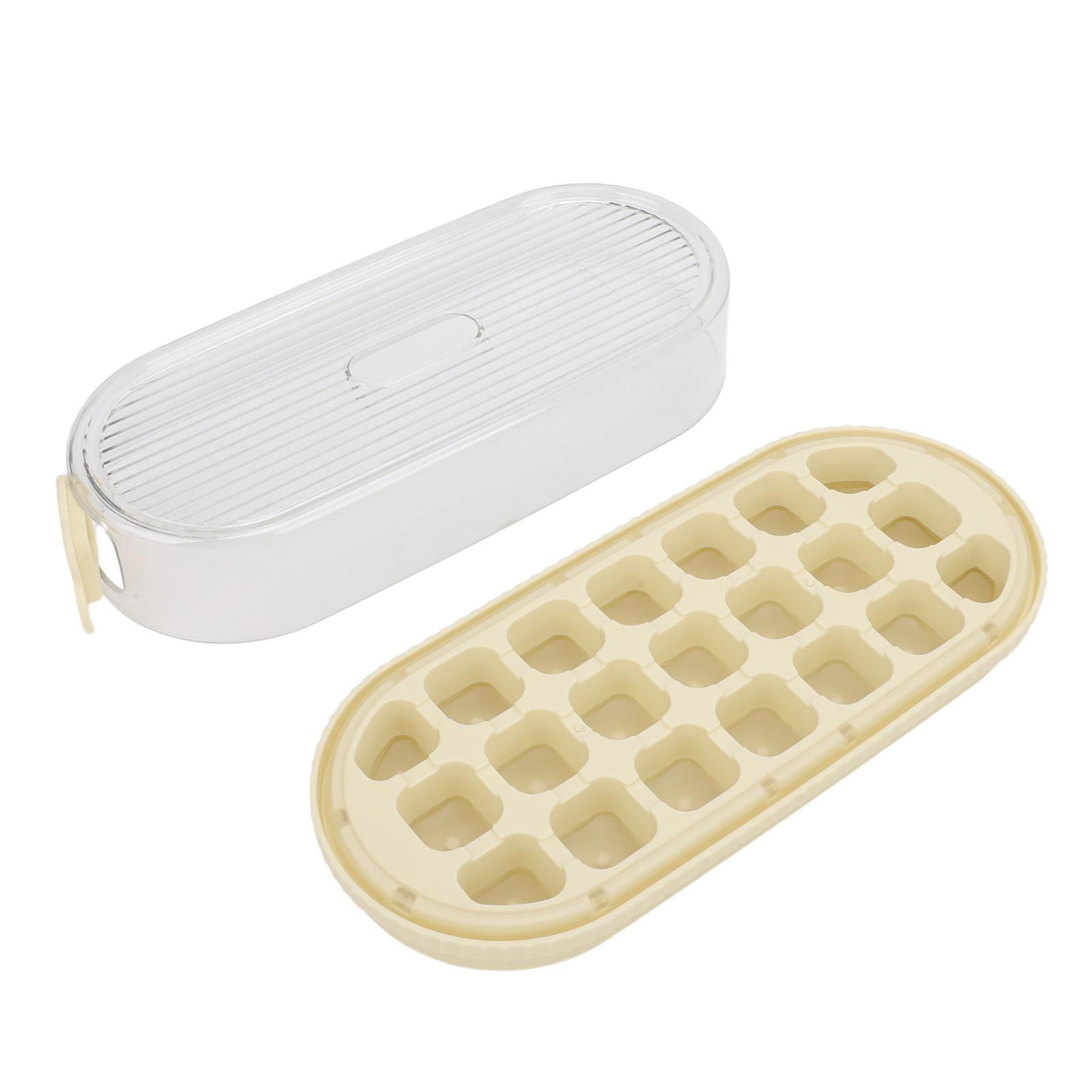 

Лоток для кубиков льда с крышкой и контейнером Большая вместимость Многофункциональный штабелируемый портативный морозильник для кубиков льда