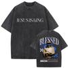 Christian Religious Jesus Is King Vintage Washed Tshirt Men Women Gothic Hip Hop Oversized Tshirts High Quality Cotton T Shirt