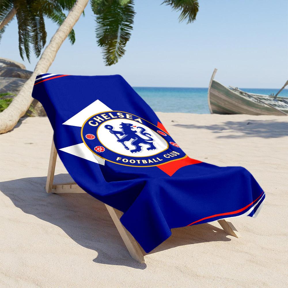 Chelsea Fc Football Player Beach Towel Super Soft Absorbent Comfortable Lightweight Suitable for Swimming, Gym, Camping, Yoga Vacation