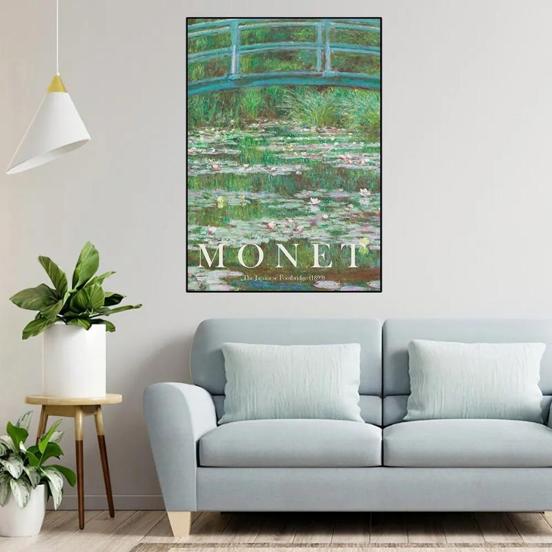 Claude Monet Classic Masterpiece Collection Famous Artist Poster Canvas Painting Wall Art Picture for Room Home Office Decor