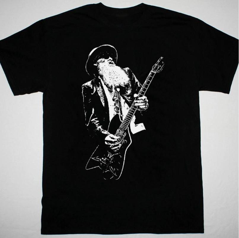 Nové Billy Gibbons Zz Top Umělecké Dílo Černé Tričko Unisex Všechny Velikosti
