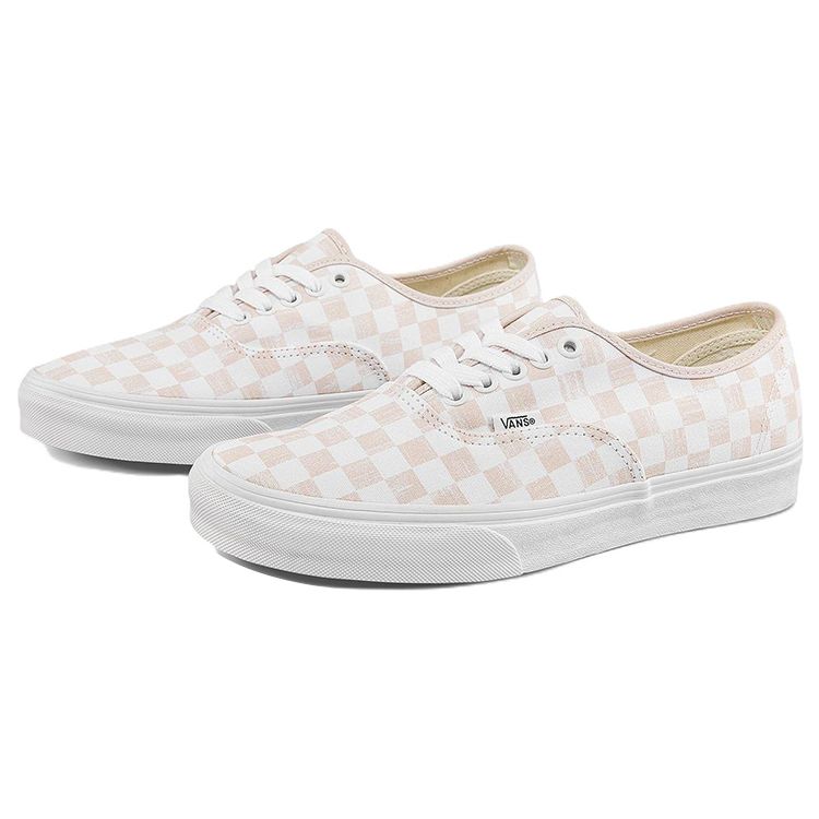 Vans Authentic Series Casual Checkerboard Low-Top Skate Shoes Unisex sneakers Brown White VN000QERBBL