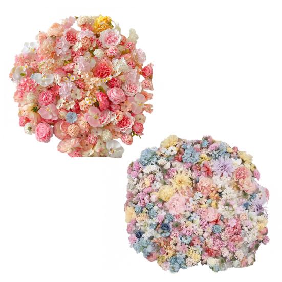 50/100Pcs Artificial Flower Head Assorted Color Size Realistic Reusable DIY Crafts Garland Wedding Bridal