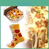 Caixa de Presente de Meias de Pizza Divertidas e Coloridas para Homens e Mulheres com Designs Criativos