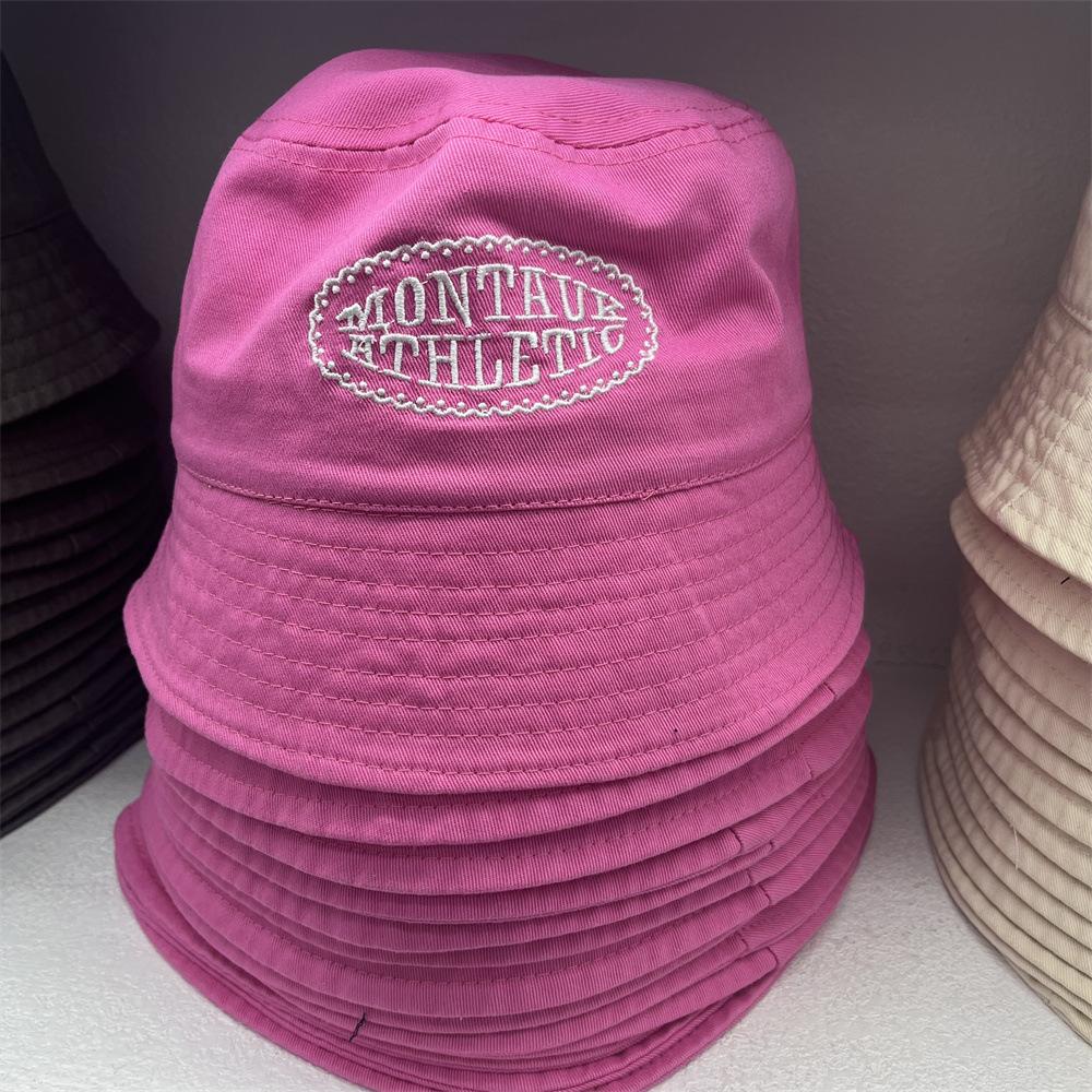 Neuer bestickter Eimerhut Damen Freizeit Vielseitig Waschbeckenhut Reisevisier