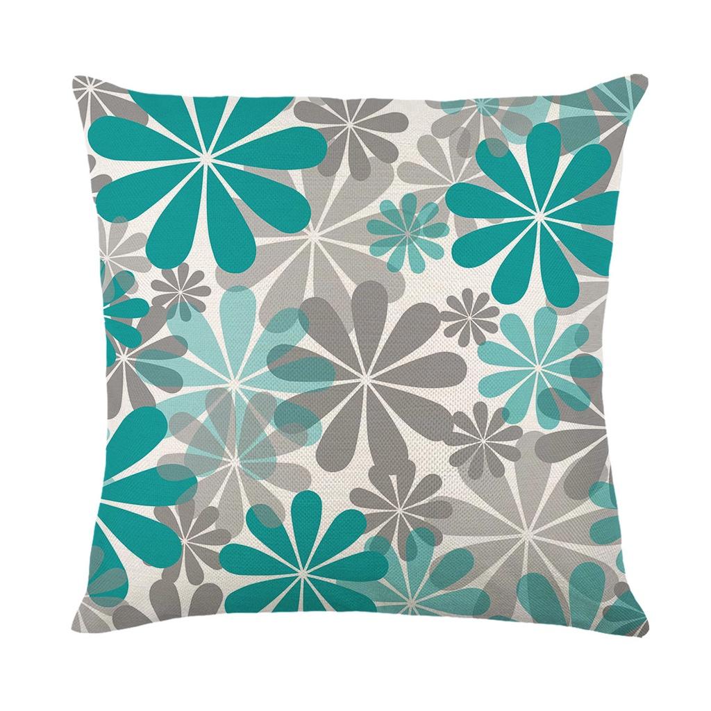 Elegant Waterproof Flower Printed Cushion Cover With Oilproof And Dustproof Features For Stylish Home Decor