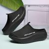 Women Solid Color Casual Sneakers Thick Sole Soft Bottom Mesh Walking Shoes Half Slip Breathable