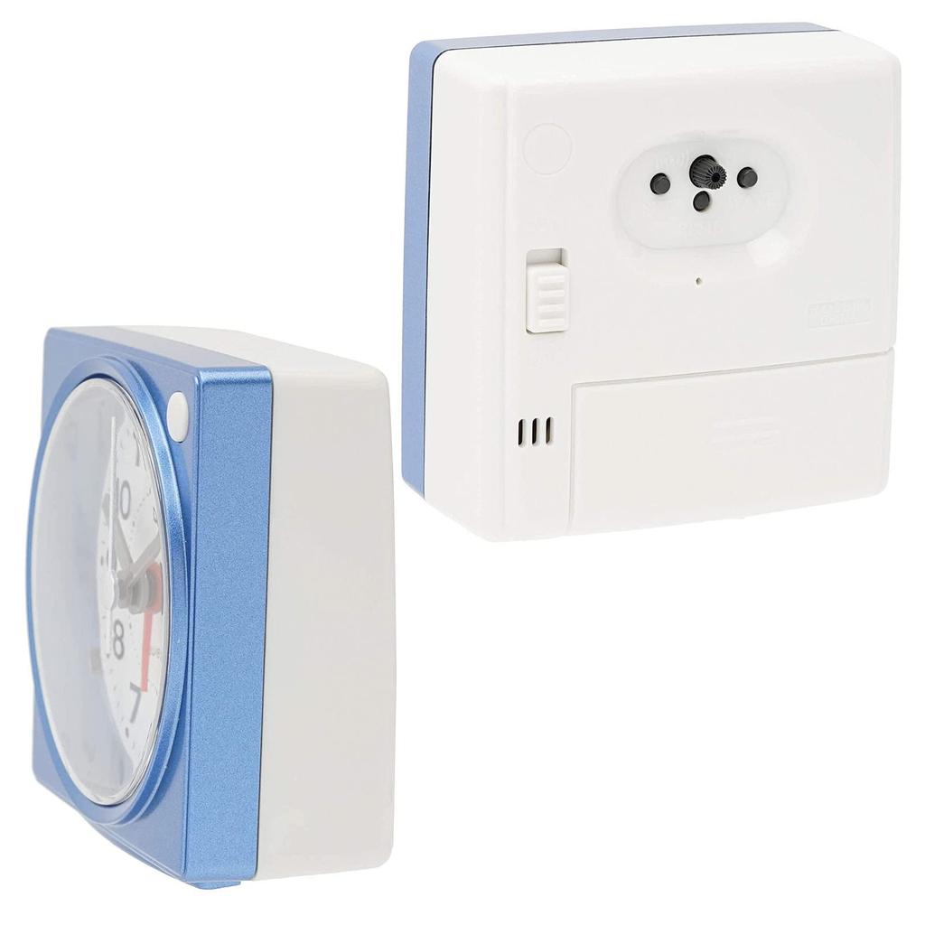 Casio Alarm Table Clock, Radio-Controlled, Clock, Blue, Analog, Small, Light, TQ-750J-2JF