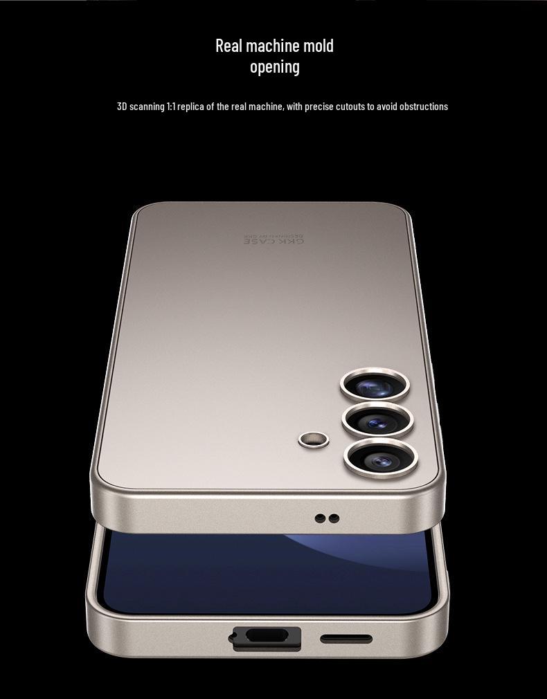 Samsung S25+ Fashionable Solid Color Skin-Feel Protective Phone Case