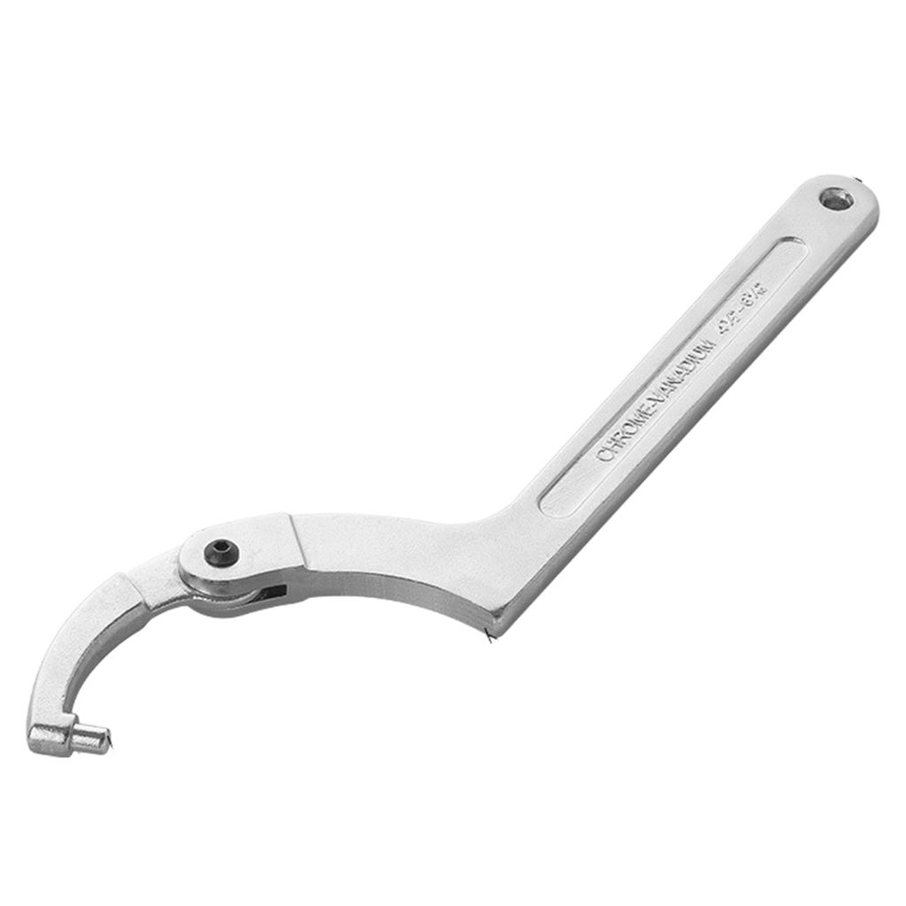 Adjustable Hook Wrench 19-51mm/32-76mm/51-121mm/115m-170mm C Hook Wrench Stainless Steel Hook Wrench Joint Hook Wrench
