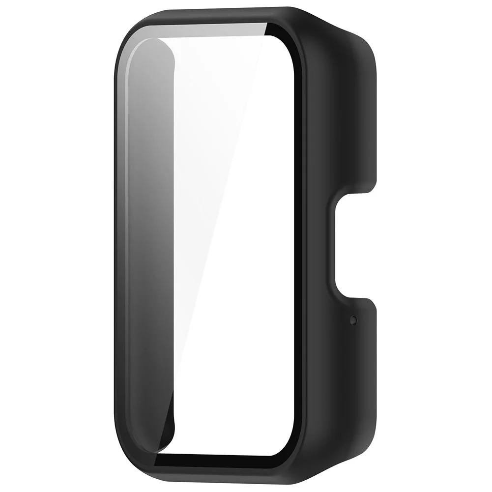 PC Watch Case Smartwatch Protective Cover with Tempered Glass Anti-Fall Dustproof for Samsung Galaxy Fit 3 SM-R390