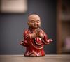 Ceramics Meditation Little Monk Statue- Chinese Characteristic Decorative Home, Room, Office Decoration Buddhist Gift