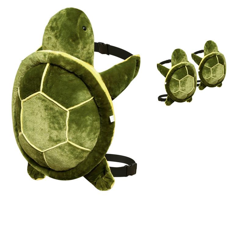 

Super Soft Animal Ski Gear Cartoon Toys Turtle Stuffed Toy Ski Protective Gears зелёный