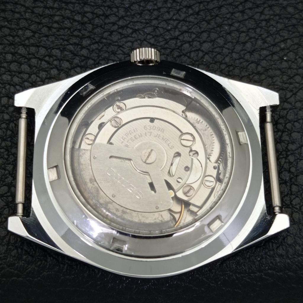 MENS VINTAGE SEIKO 5 AUTOMATIC REFURBISHED JAPAN BLUE COLOR DIAL WATCH a440654-4 Sk-a440654