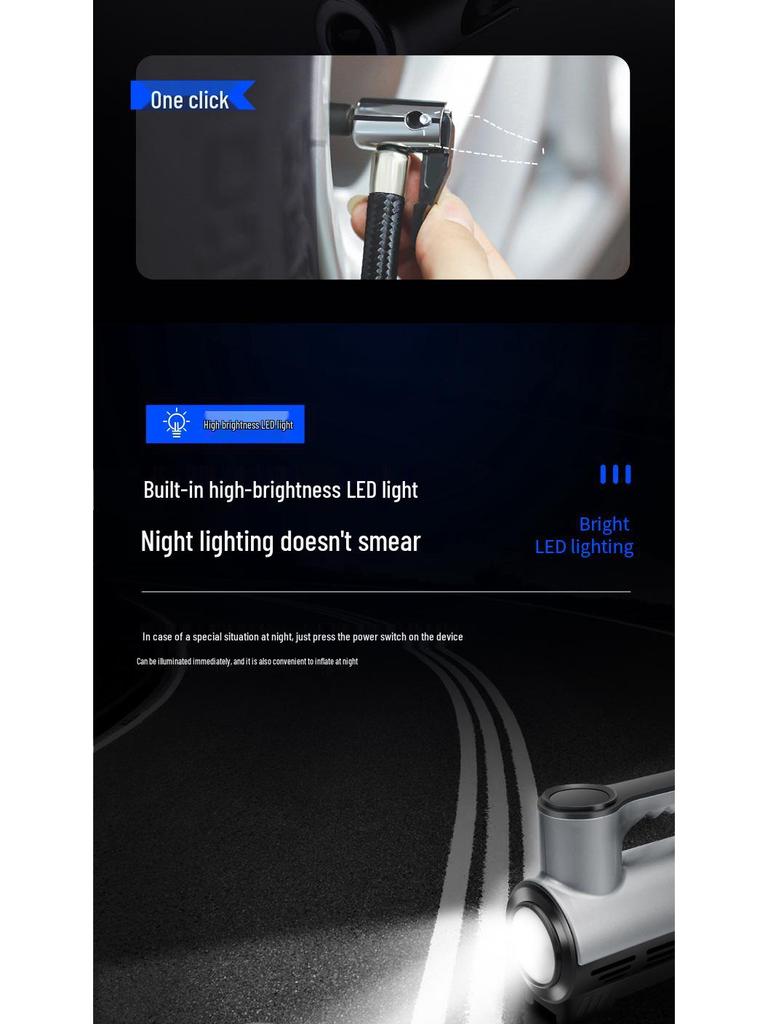 High-Power Portable Digital Tire Air Pump