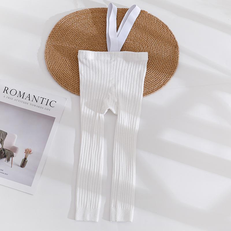 

Штаны для новорожденных Ninth, однотонные трикотажные колготки с резинкой, колготки для малышей и младенцев, леггинсы для девочек и мальчиков, детские штаны, осень L белый