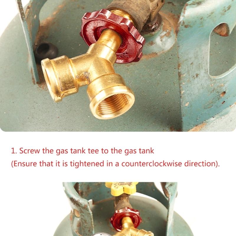 Adjustable Brass Pressure Relief Device Reliable Brass Pressure Regulator Pressure Reducer for Residential Gas Tank