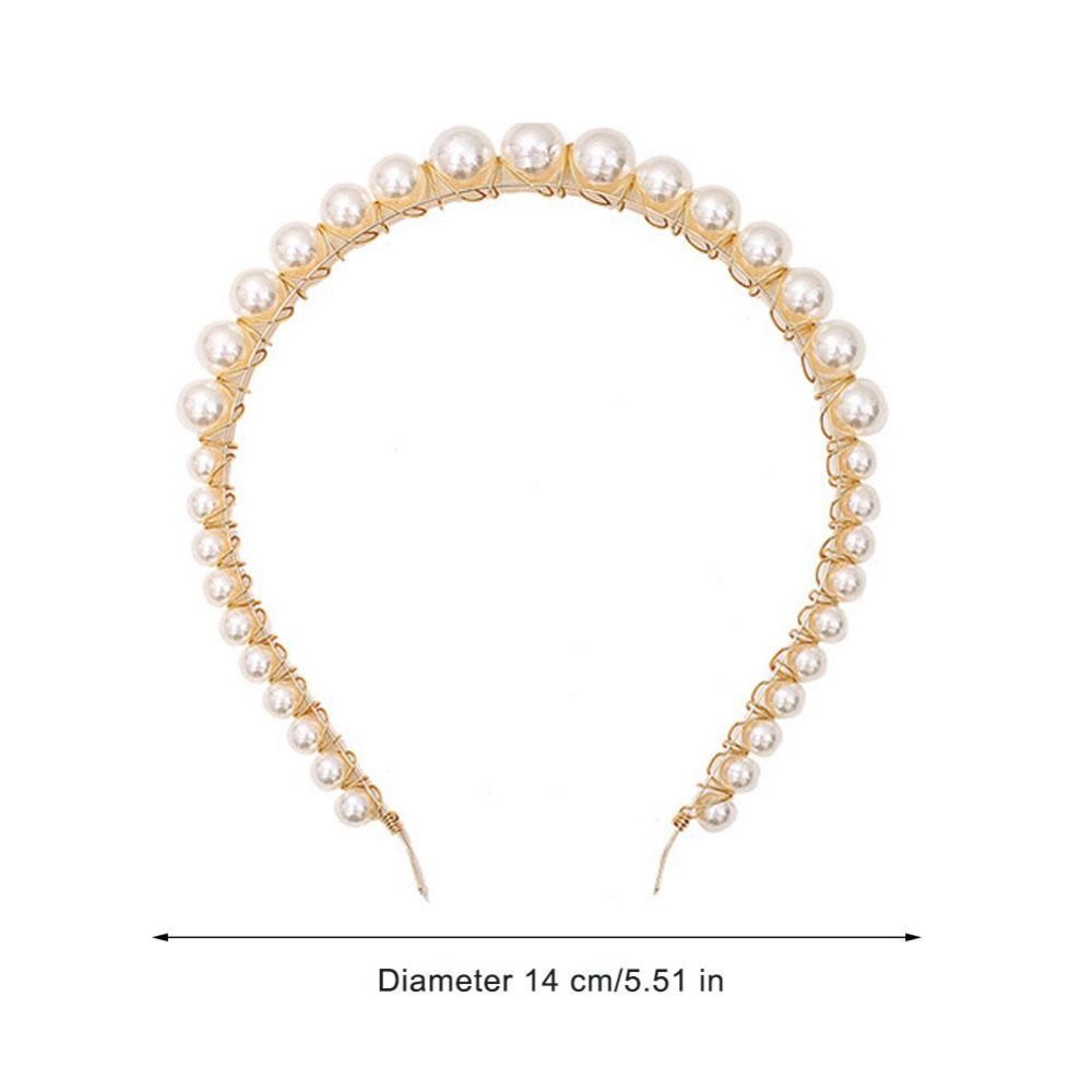Alloy Pearl Hairband Versatile Headpiece High Quality Hair Hoops