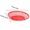6Pcs Oval Fast Food Baskets Multiuse Desktop Storage Snack Basket for Fruits Candy Kitchen Food Basket Desktop Storage Baskets