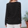 Women's Daily Casual Long-sleeved Printed O-neck Top