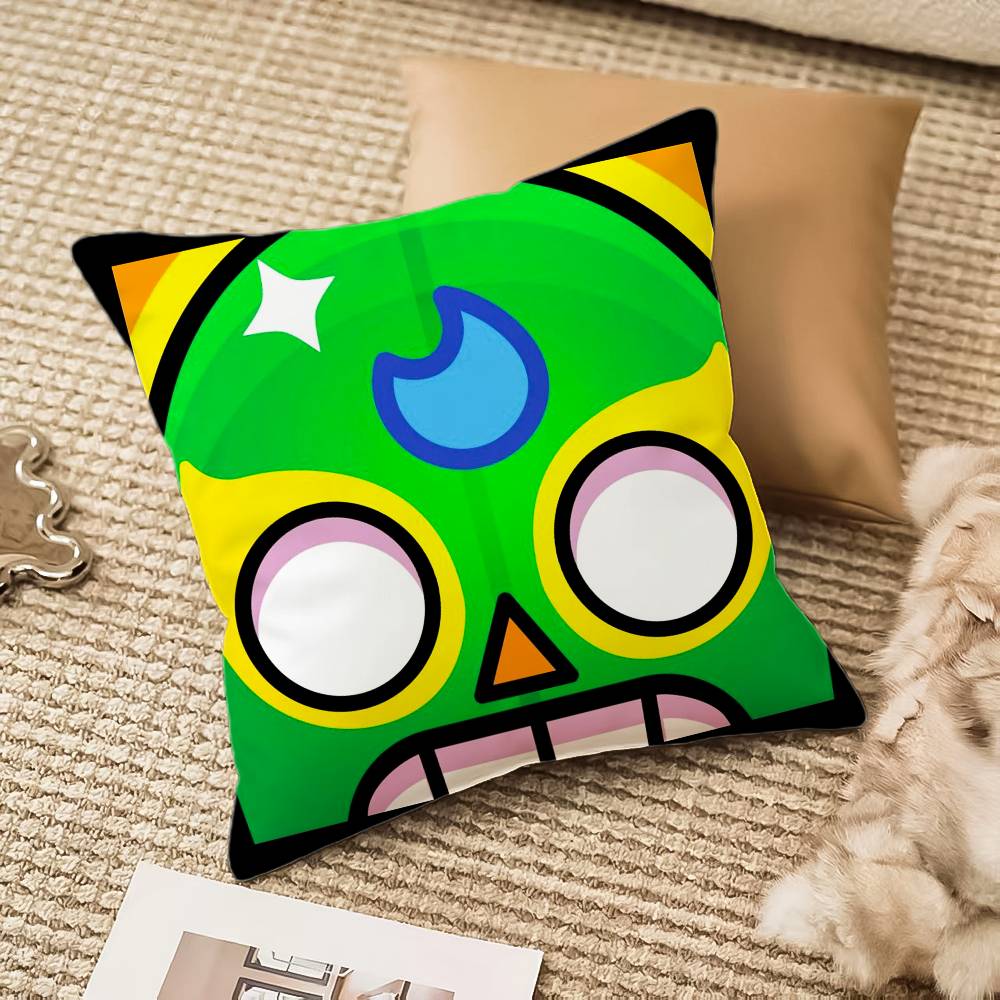 B-Brawl Anime S-Stars Pillow Case Anti-dustmite Pillowcase Invisible Zipper Silky Short Plush Sofa Cushion Cover