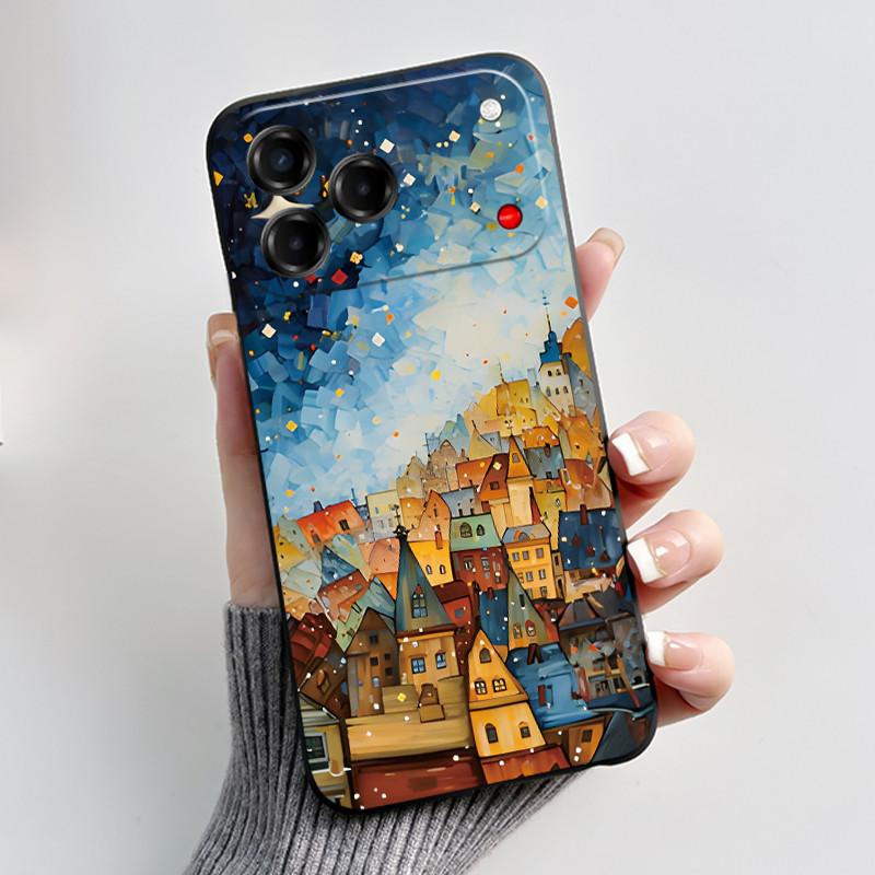 Casing For ZTE Blade V80 Vita / Nubia V80 Design Phone Case Aesthetic Cute Cat Fashion Soft Silicone Black Protective Back Cover