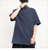 2022 Chinese Style Men's Casual Cotton Linen T-shirt, Retro Plus Size Long Sleeve Tang Suit