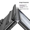 leather Case for Samsung Galaxy Z Fold 8 Ultra ZFold 7 6 5 4 3 W25/Fold SE(Slim) Hinge Protection Shell with Screen Film&pen