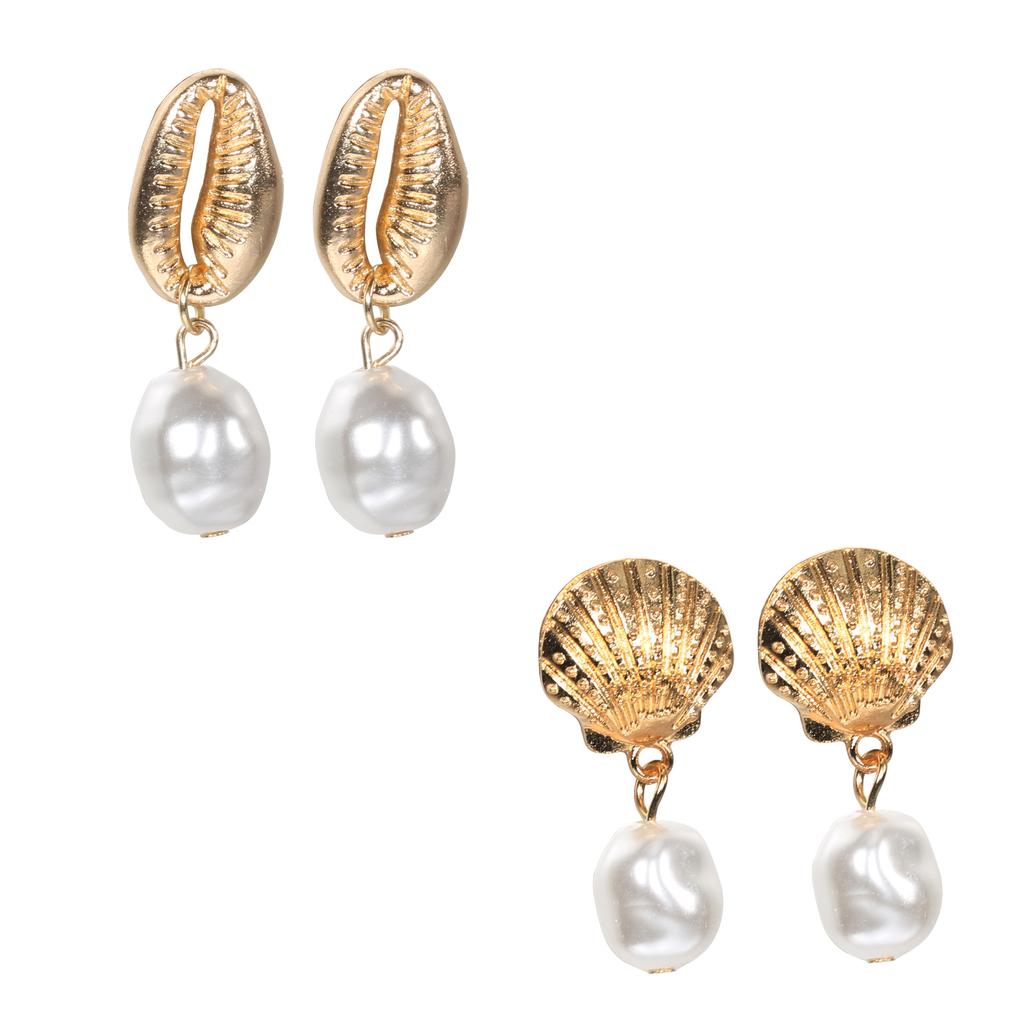 Exclusive, Simple Temperament Versatile Pearl Shell Earrings Earrings