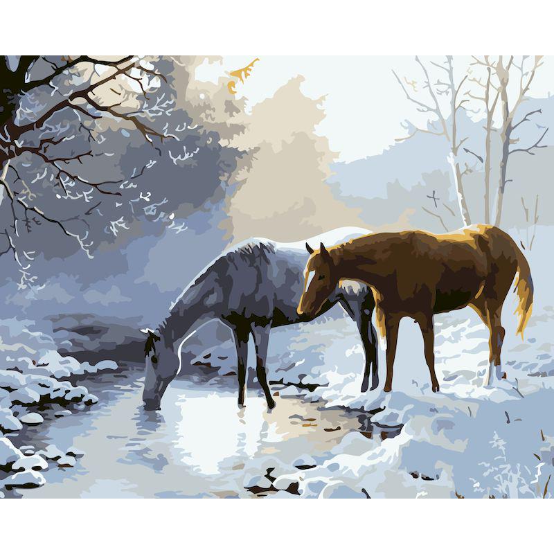 Frameless Digital Oil Painting for Entrance Hall - 40x50 Pigment Kit.