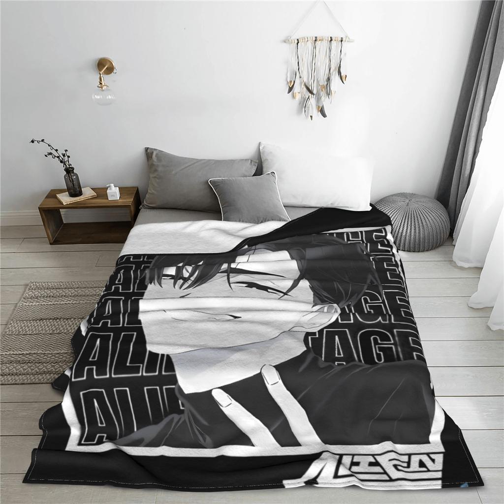 Ivan Alien stage Anime Manga Plush Blankets Boy Girl Flannel Bedding Throws For Home Decor Warm Quality Bedspread